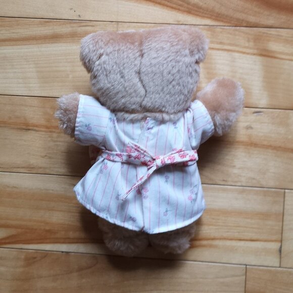 VINTAGE 1986 Furskins Wendy's Stuffed Animal Plush Teddy Bear - Picture 2 of 2